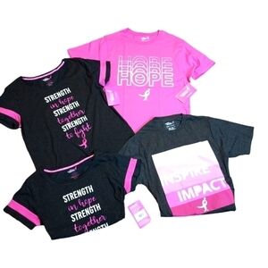Susan G. Komen 4 shirts NWT Breast Cancer Awarness Shirts